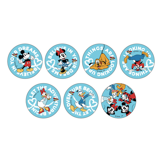 ビッグ缶バッジ（ランダム7種）　　税込880円「ミッキー＆フレンズ」OH MY CAFE MINI©Disney