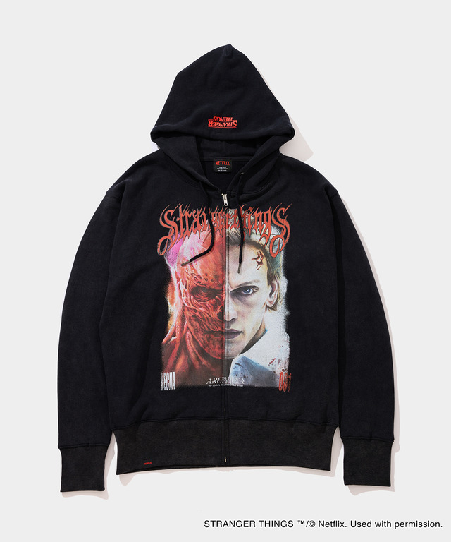 VECNA / 001 ZIP HOODIE　￥19,800（税込）SIZE：M-XL「VA | STRANGER THINGS HOUSE（ヴイエーストレンジャーシングスハウス）」