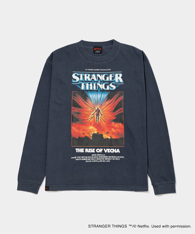 PIGMENT L/S TEE VECNA ￥11,000（税込）NAVY「VA | STRANGER THINGS HOUSE（ヴイエーストレンジャーシングスハウス）」