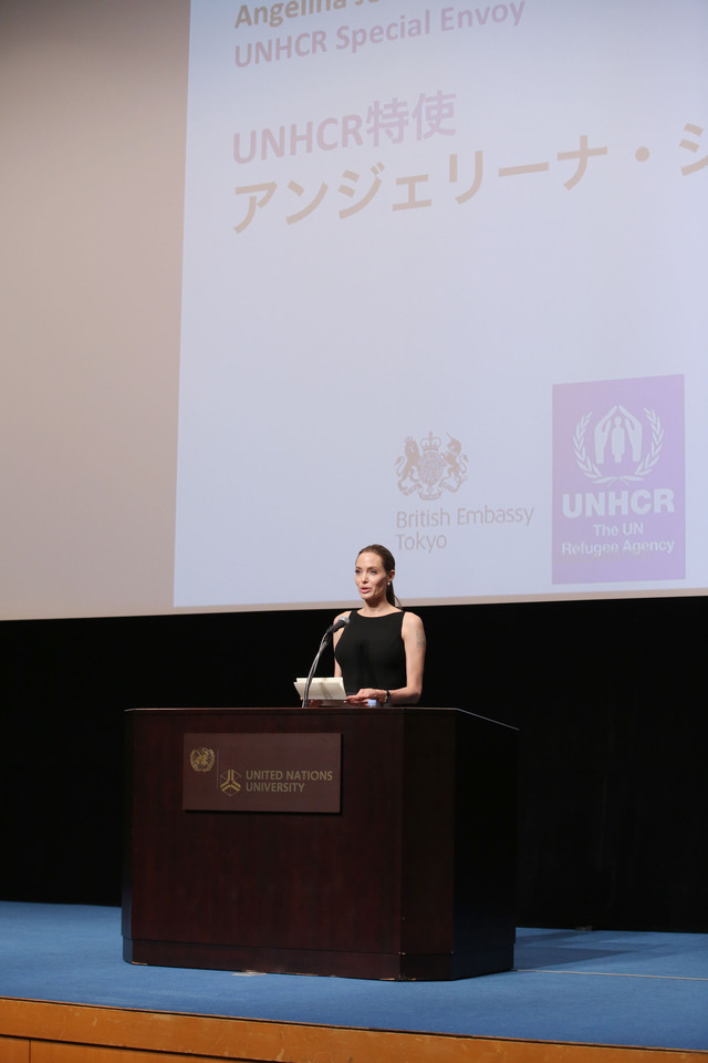 アンジェリーナ・ジョリー／『最愛の大地』特別上映会 in 国連大学