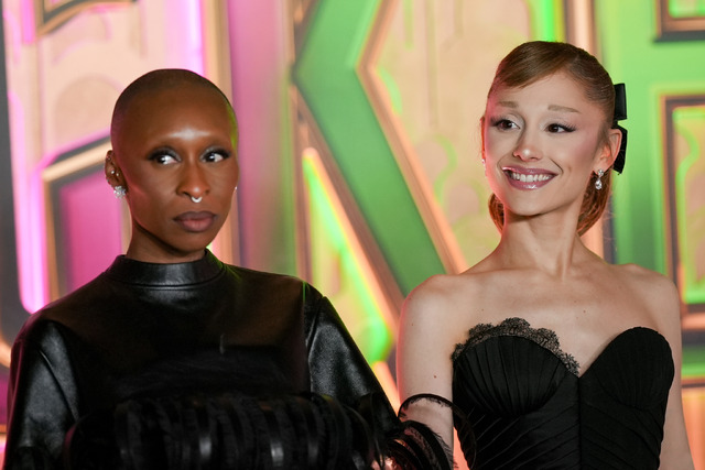 アリアナ・グランデ＆シンシア・エリヴォ　『ウィキッド』NＹプレミア　Photo by John Nacion/Variety via Getty Images