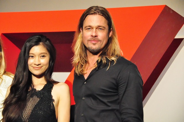 ブラッド・ピット＆篠原涼子／『ワールド・ウォーZ』ジャパン・プレミア舞台挨拶