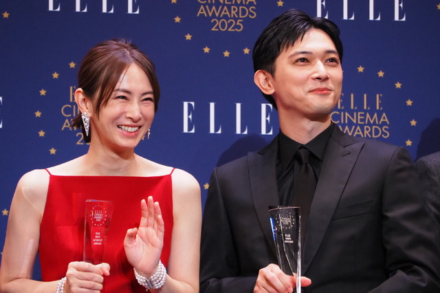 北川景子、吉沢亮／「ELLE CINEMA AWARDS 2025」