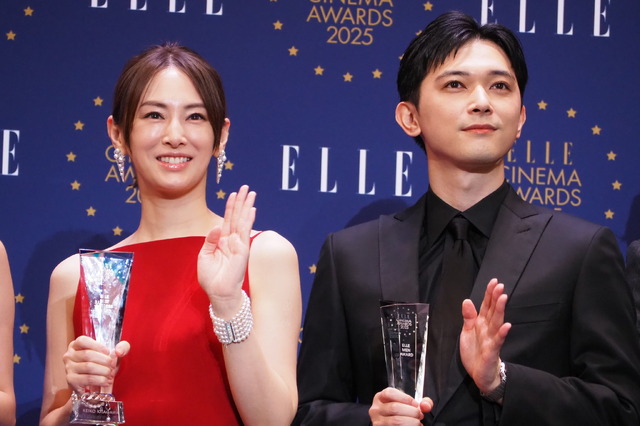 北川景子、吉沢亮／「ELLE CINEMA AWARDS 2025」