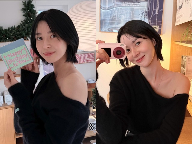 『梨泰院クラス』女優クォン・ナラ、肩出しコーデでお出かけ！デート風写真に“ドキッ”【PHOTO】