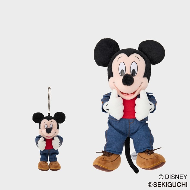＜Disney SERIES CREATED by MUS＞左：OMTSD マスコット/ミッキー 3,850円、右：OMTSD　ぬいぐるみ /ミッキー 7,700円