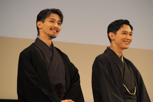 横浜流星、吉沢亮／『国宝』歌舞伎座大晦日特別上映会