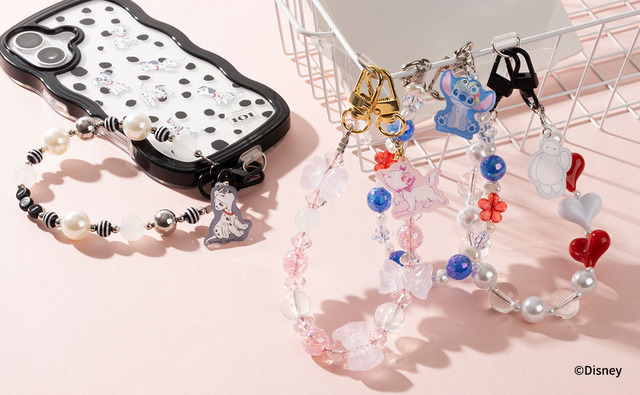 ディズニーキャラクター ビーズハンドストラップ