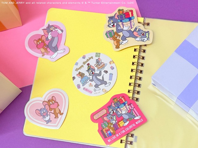 TOM and JERRY × Flapper描き下ろしイラスト ステッカーセット¥1,650（税込）