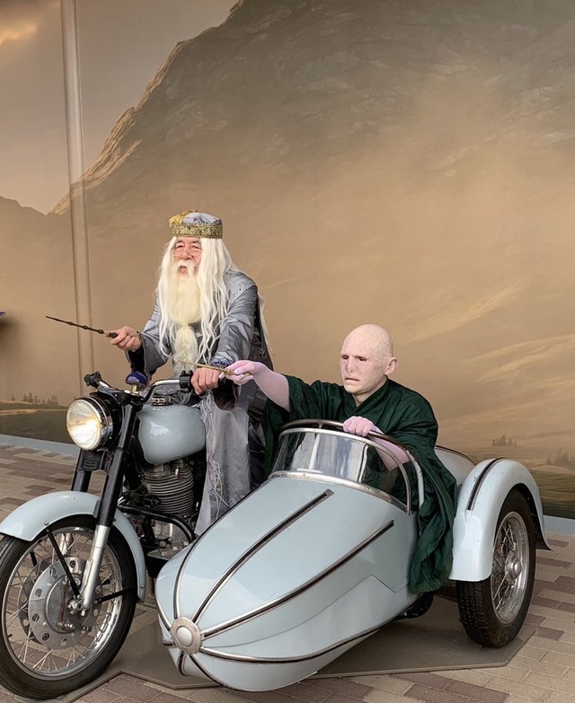 ダンブルドアとヴォルデモートのツーリング／投稿主さん提供