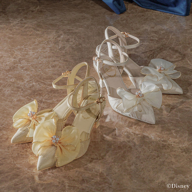『美女と野獣』コレクション 2WAYドレスアップアンクルストラップパンプス