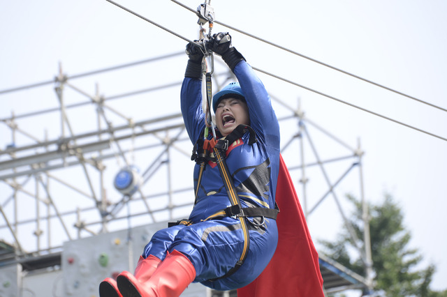 スーパーマン★直美／『マン・オブ・スティール』 in ミッドパーク アスレチック -東京空中散歩-