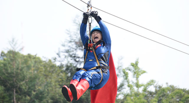 スーパーマン★直美／『マン・オブ・スティール』 in ミッドパーク アスレチック -東京空中散歩-