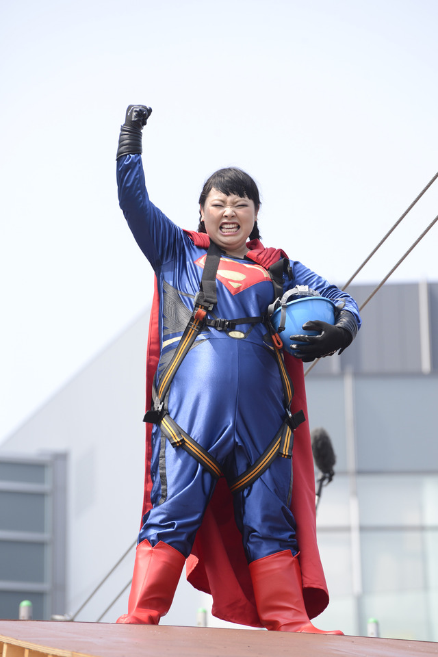 スーパーマン★直美／『マン・オブ・スティール』 in ミッドパーク アスレチック -東京空中散歩-
