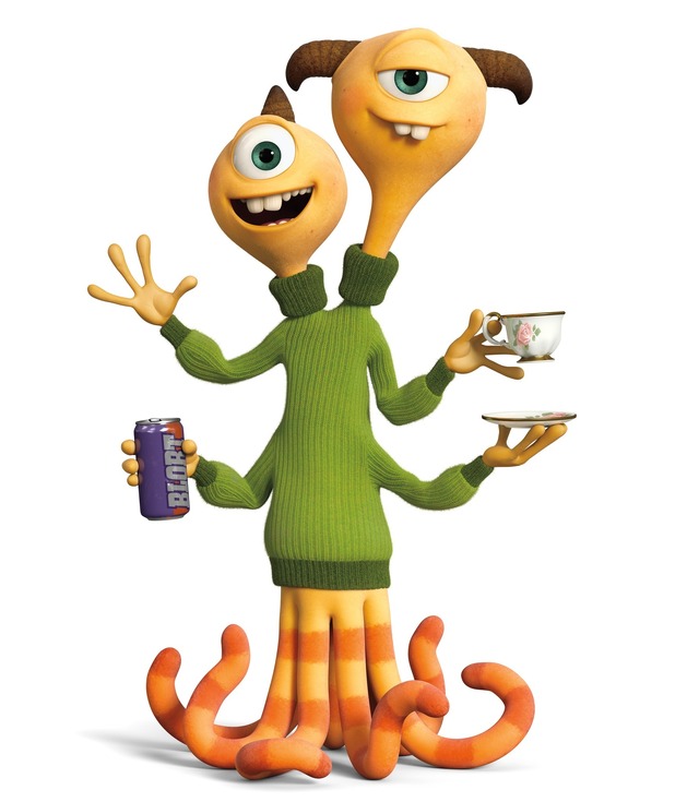 テリ＆テリー・ペリー(声:佐藤せつじ、花輪英司)『モンスターズ・ユニバーシティ』© 2013 Disney Enterprises, Inc. / Pixar