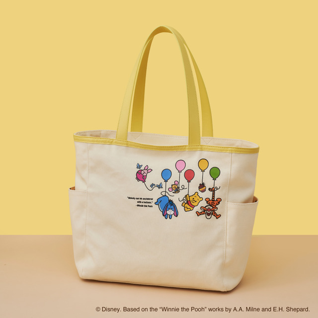 『くまのプーさん』コレクション　サマタバパッチワークトート（イエロー）¥14,300