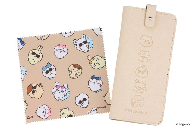 「Zoff｜ちいかわ」付属品（オリジナルケース・メガネ拭き）