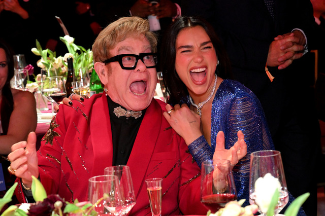 エルトン・ジョン、デュア・リパPhoto by Michael Kovac/Getty Images for Elton John AIDS Foundation