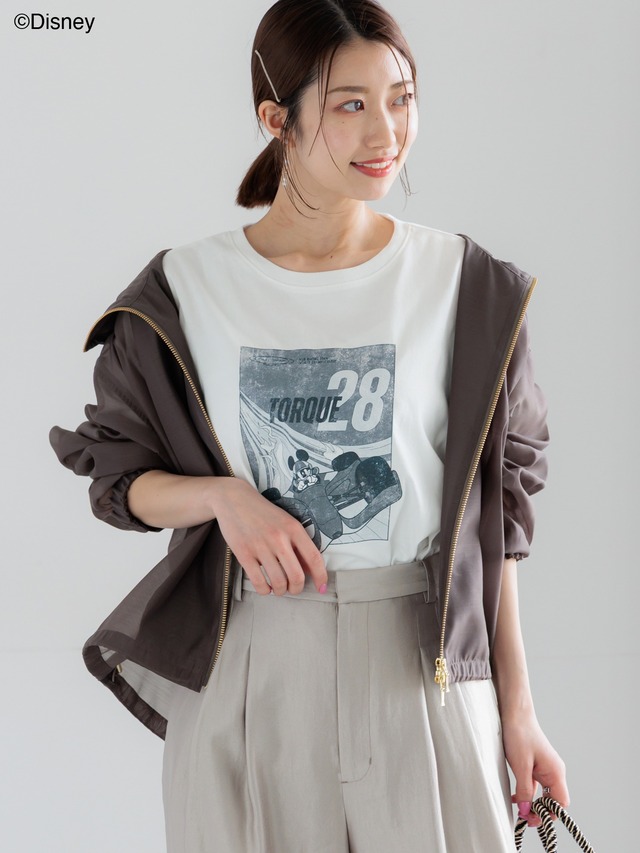 【Disney】MICKEY/フロントプリントTシャツ©Disney