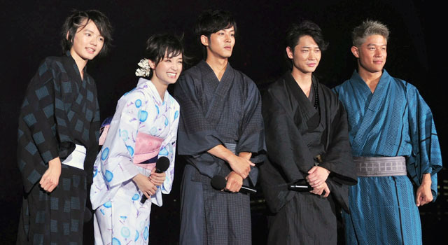 松坂桃李＆綾野剛＆剛力彩芽＆濱田龍臣＆鈴木亮平／映画『ガッチャマン』プレミア花火イベント