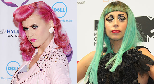 ケイティ・ペリー＆レディー・ガガ-(C) Getty Images