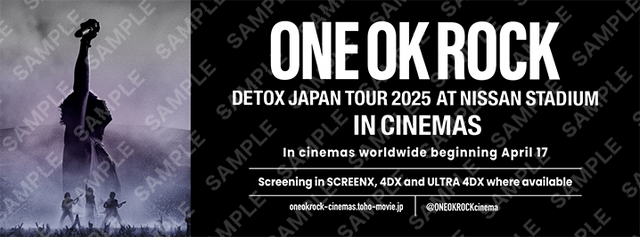 『ONE OK ROCK DETOX JAPAN TOUR 2025 AT NISSAN STADIUM IN CINEMAS』ⓒ 2026, 10969, Inc.
