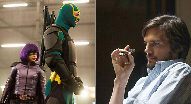 『Kick-Ass 2』 -(C) 2013 UNIVERSAL STUDIOS All Rights Reserved.／『スティーブ・ジョブズ』　(C) Glen Wilson copyright The Jobs Film LLC Director Joshua Michael Stern.