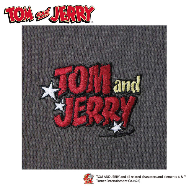 トムとジェリー並び刺繍半袖Ｔシャツ