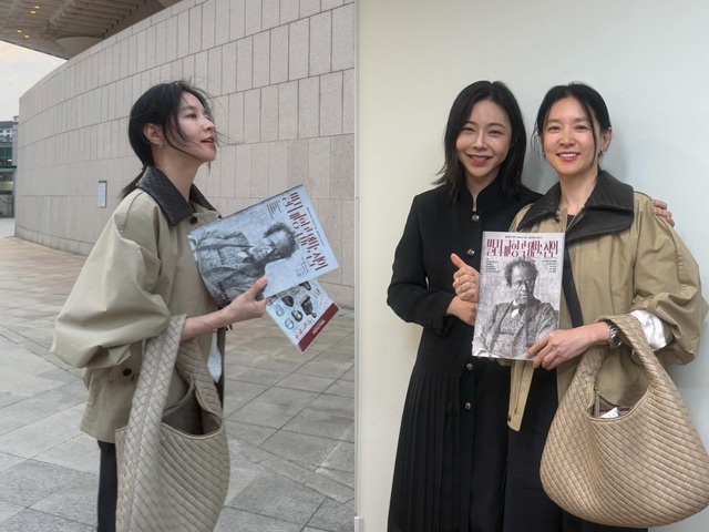 まるで女子大生…!? イ・ヨンエ、変わらぬ清純ビジュアルで優雅なひととき【PHOTO】