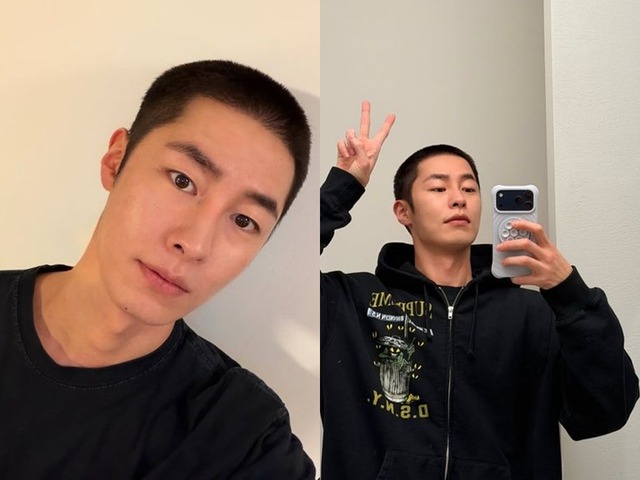 本日現役入隊の『還魂』イ・ジェウク、SNSで坊主姿の写真を披露「元気に戻ってきます」