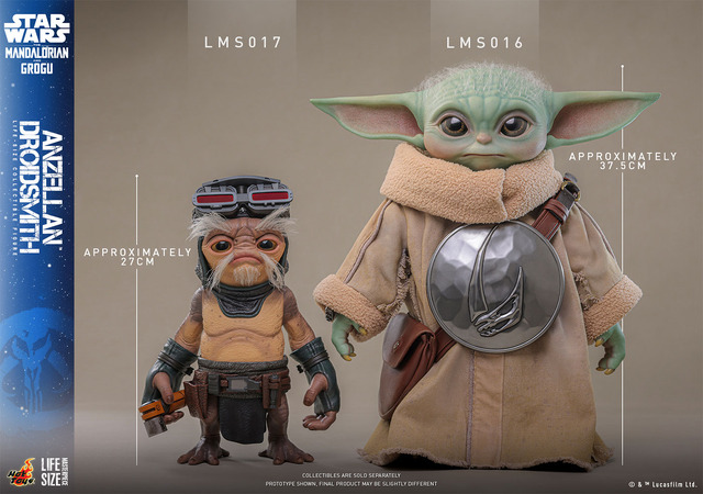 1/1スケールフィギュア　アンゼラ人（ドロイド修理屋）© & ™ Lucasfilm Ltd.