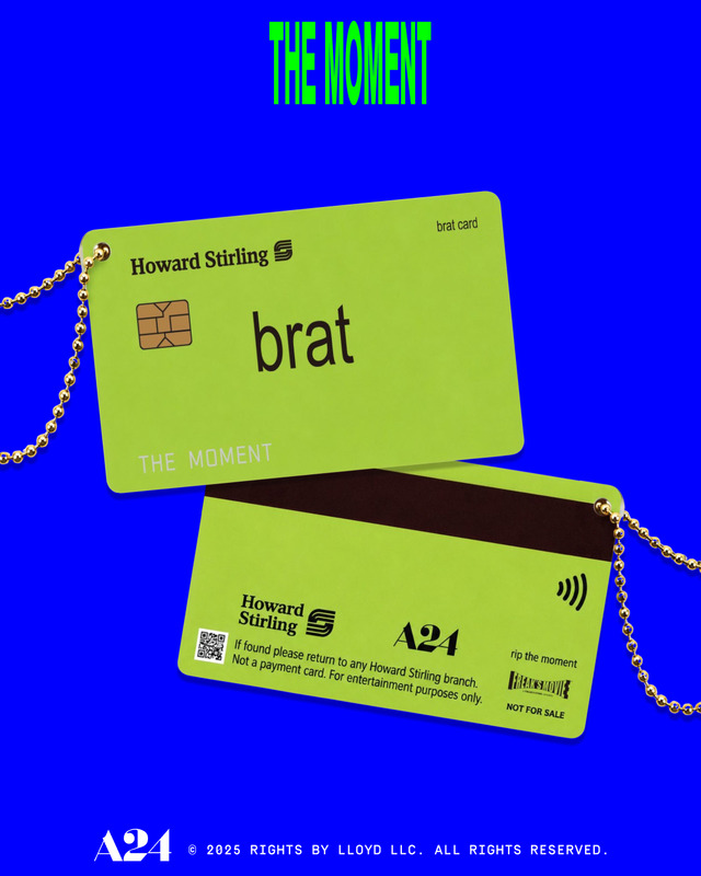 先着購入特典としてクレジットカード風“brat card”型キーチェーン