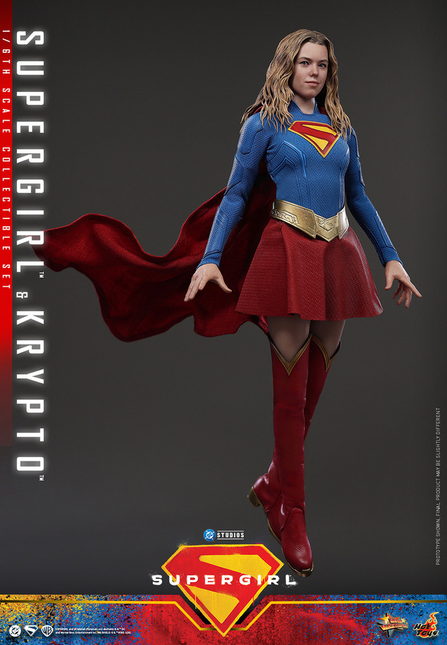 1/6スケールフィギュア　スーパーガール＆クリプト