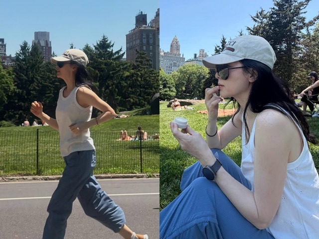 “若々しい” イ・ヨンエ、NYセントラルパークを走った！「見ているだけで癒やされる」【PHOTO】