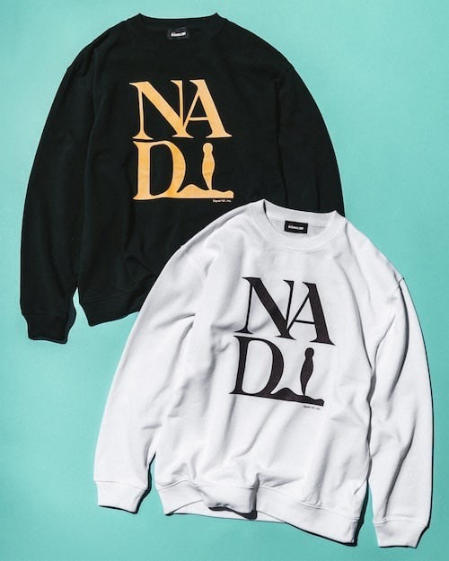 NAD Crew SweatCOLOR：WHITE、D.GREENSIZE：S、M、L、XLPRICE：¥12,100（inc.tax）