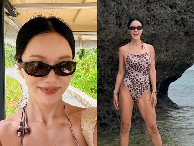 “56歳“のオム・ジョンファが魅せた圧巻の美スタイル！ヒョウ柄を着こなす女王の風格に驚嘆！