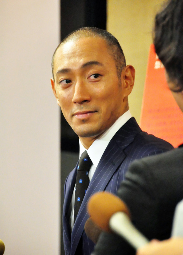 市川海老蔵／『利休にたずねよ』記者会見