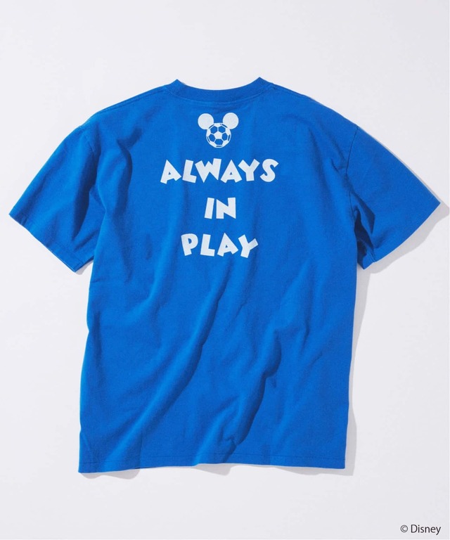 MICKEY MOUSE / ミッキー マウス 別注 サッカー プリント Tシャツ ©Disney