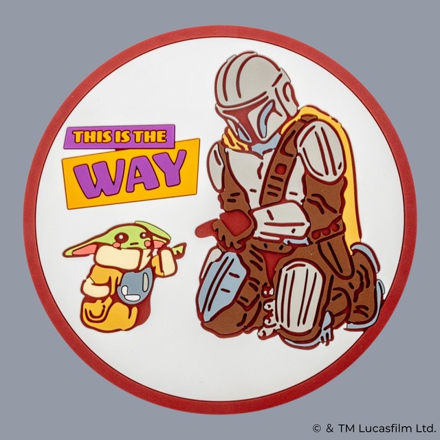 ラバーコースター（マンダロリアン＆グローグー）(C) & TM Lucasfilm Ltd.