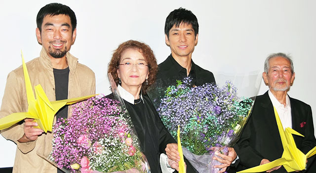 西島秀俊＆倍賞千恵子＆坂本長利＆坪川拓史監督／『ハーメルン』初日舞台挨拶