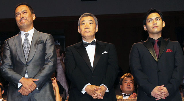 渡辺謙＆柄本明＆柳楽優弥／『許されざる者』 in 第70回ベネチア国際映画祭