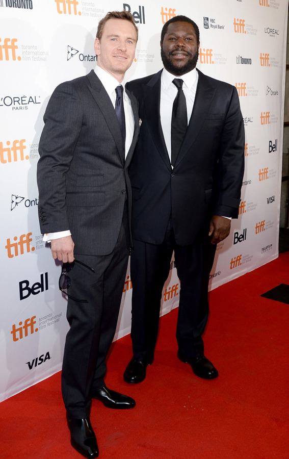 マイケル・ファスベンダー＆スティーヴ・マックィーン監督／『12 years a slave』 in 第38回トロント国際映画祭 -(C) Getty Images