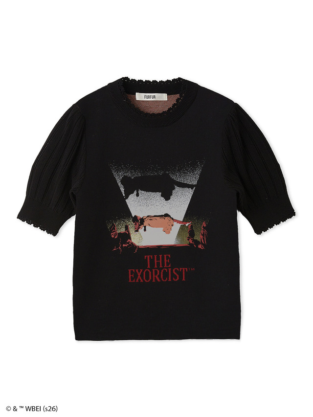 【THE EXORCIST】ハーフスリーブニット　BLK