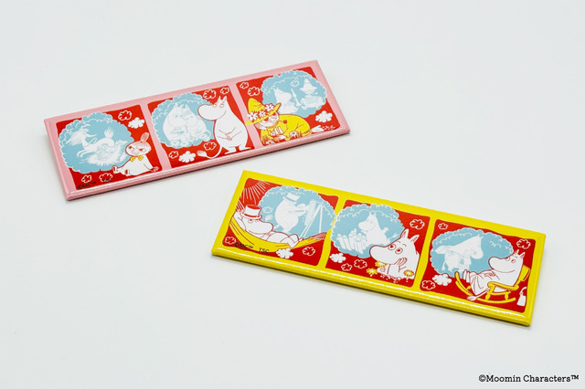 ロング缶バッジ　各605円（税込）