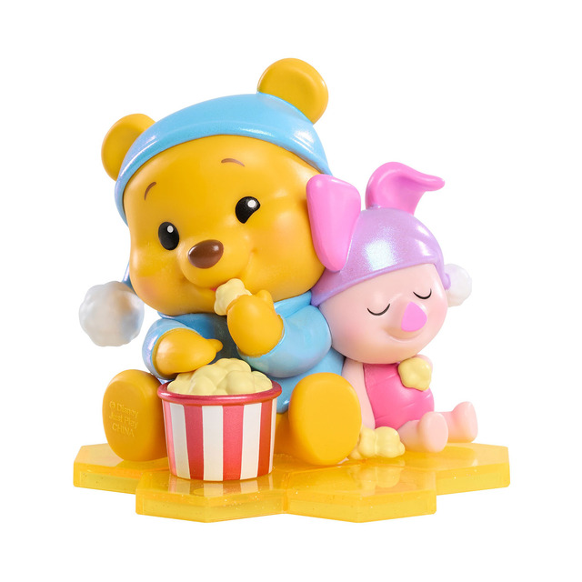 ピグレットとポップコーン（レア）「ディズニー」トレーディング・フィギュア　くまのプーさん／ハニー・クルー