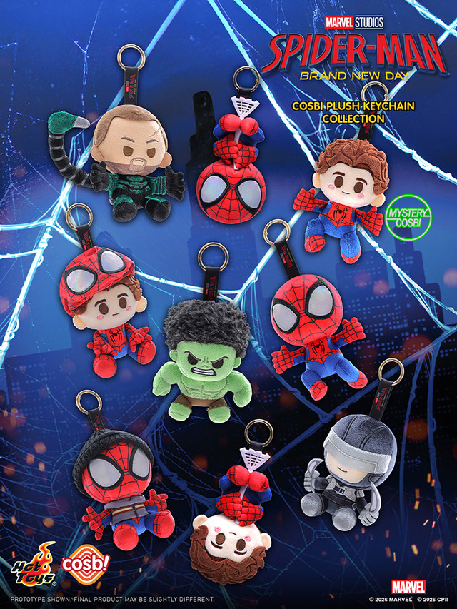コスビ・ぬいぐるみキーチェーン『スパイダーマン：ブランド・ニュー・デイ』