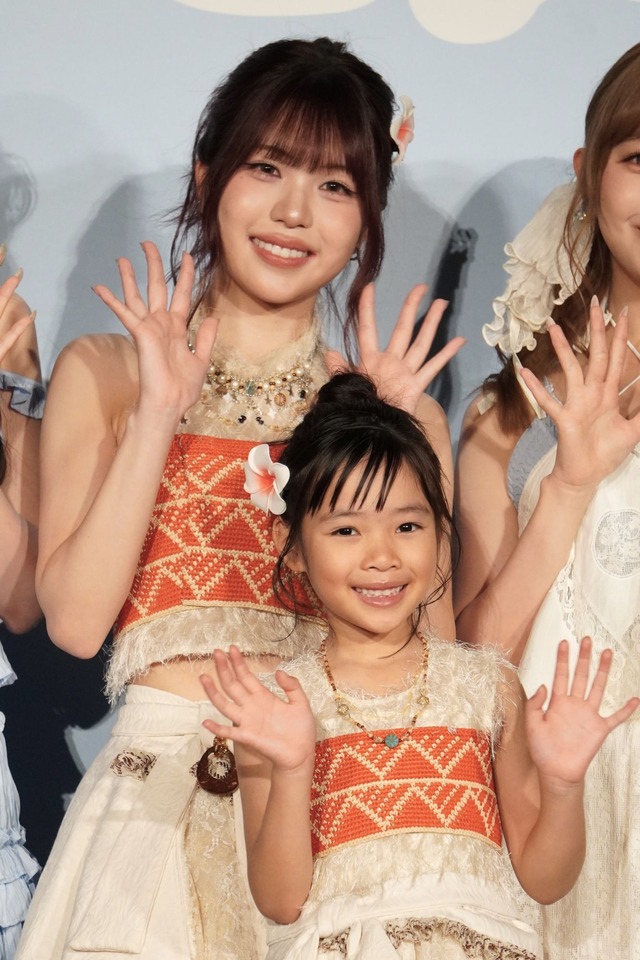 TSUZUMI、倉田瑛茉／『モアナと伝説の海』の大ヒット御礼イベント