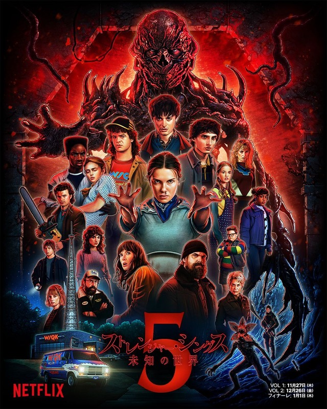 Netflixシリーズ「ストレンジャー・シングス 未知の世界5」