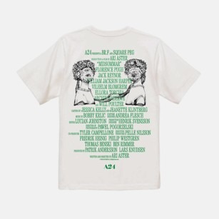 A24公認 ヒグチユウコ ホラーコレクション 『ミッドサマー』オリジナルTシャツ（バニラホワイト・ブラック）価格：9,900円（税込）