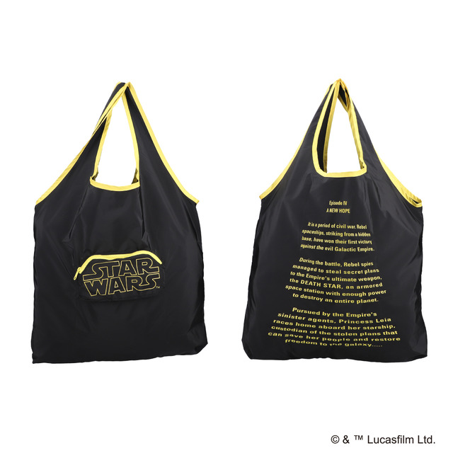 STAR WARS ロゴ・オープニングクロール エピソード4 コンパクトエコバッグ／4,400円(税込)
